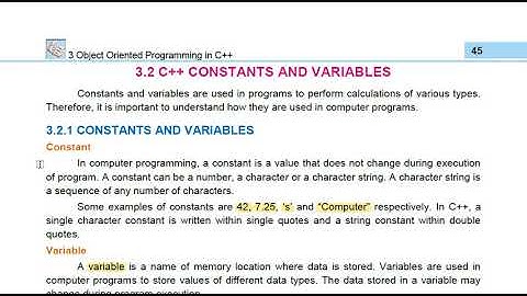 Constants and Variables || Comments in c++ || Statement Terminator in c++