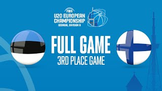 3RD PLACE: Estonia v Finland | FIBA U20 European Championship 2022