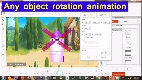 Cartoon animator 4 Any object rotation animation