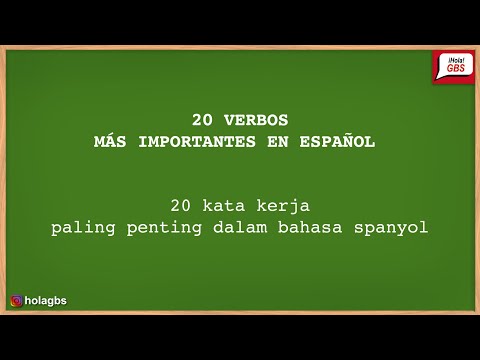 Video: Bagaimanakah anda membuat kata kerja bahasa Sepanyol negatif?