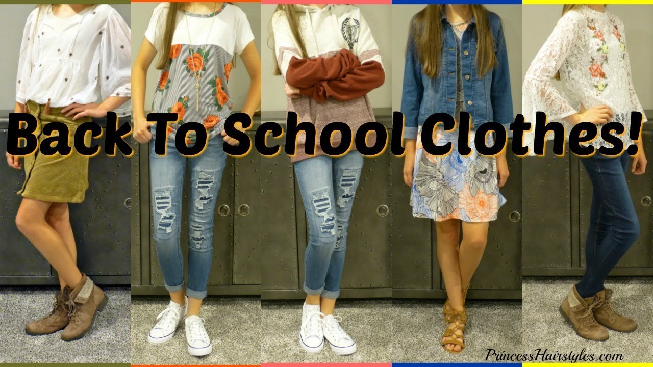 Back To School Clothes Shopping Haul! High School DRESS CODE friendly ...