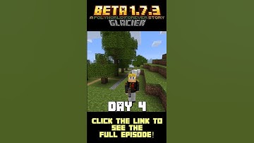 Making a tree farm with the GLACIER seed in Minecraft Beta 1.7.3!