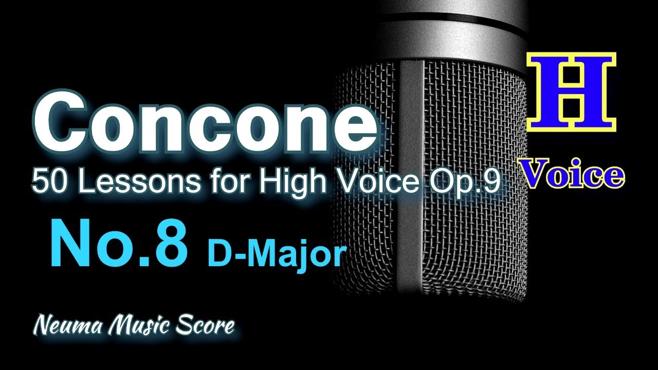 Concone, 50 Lessons for High Voice Op.9 No.8