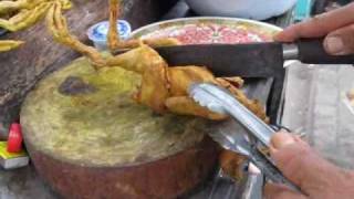 Jakarta street food 49 fried whole chicken (ayam goreng kremes utuh)