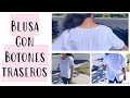 Transforma una camisa en una Blusa con Botones Traseros