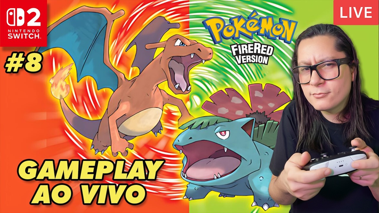 Pokémon FireRed Direto do Nintendo Switch 2! Enfrentando a Temível Sabrina🔥🥄 #8