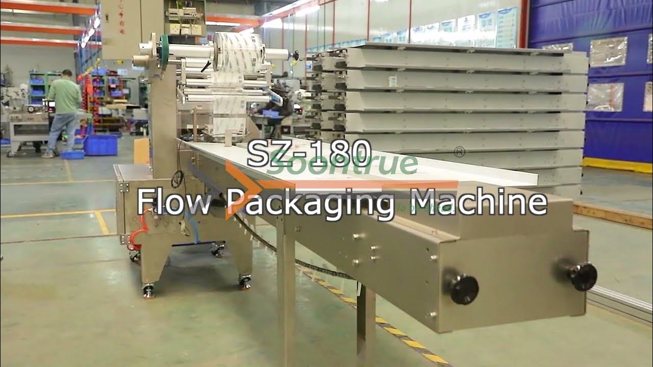 SZ180 Flow Packaging MachineSoontrue Packing Machinery YouTube