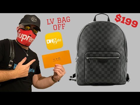supreme lv black backpack
