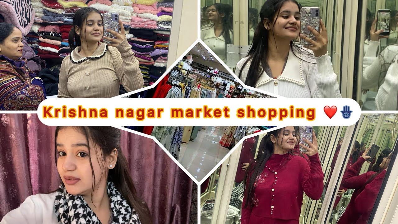 Krishna nagar market shopping ❤️