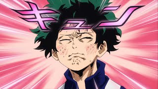 Deku blushing around girls