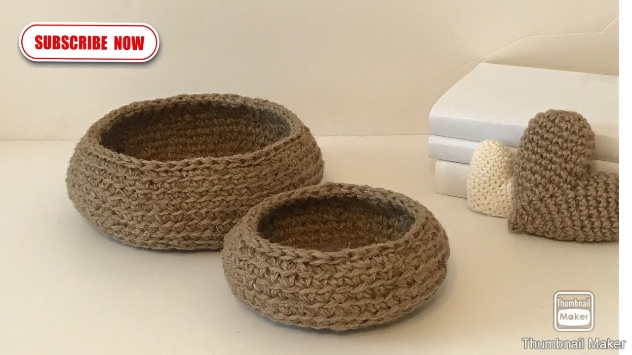 آموزش بافت سبد کنفی گرد با کفی کنفی