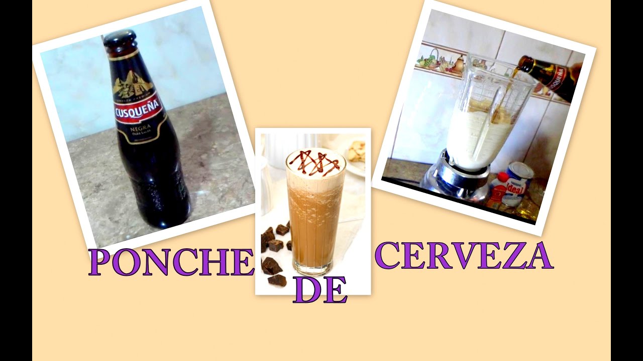 PONCHE DE CERVEZA NEGRA