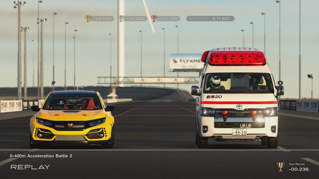 Gran Turismo 7 - Fully Upgraded Ambulance Gameplay (Drag, Drift and Racing) - Toyota Himedic