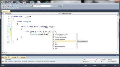 Visual C# 2010 Tutorial 12 - For Loops