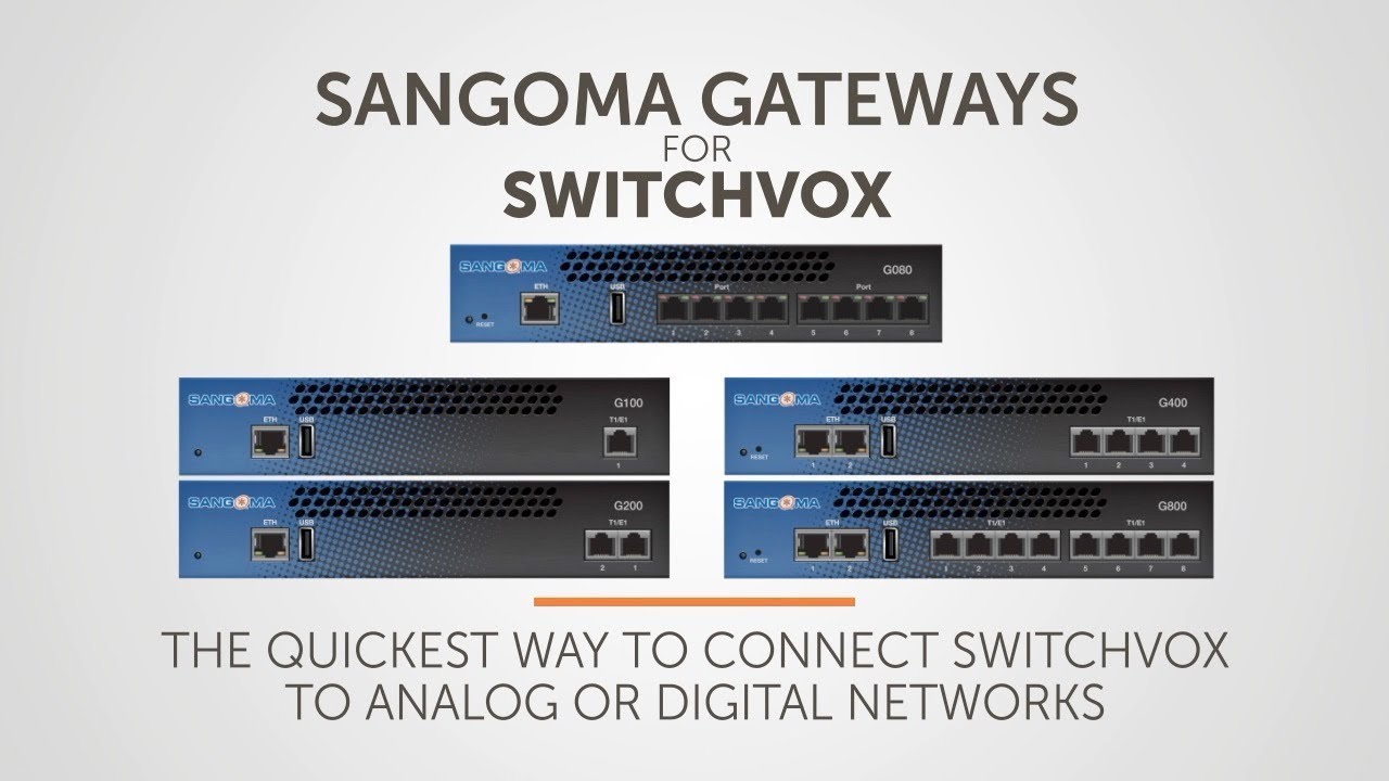 Sangoma Gateways For Switchvox Traditional Telephony Meets Modern UC 