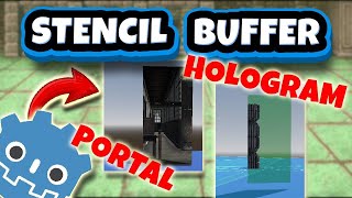Hologram &amp; Portal Effect | Stencil Buffer NEW UPDATE in Godot 4.5!