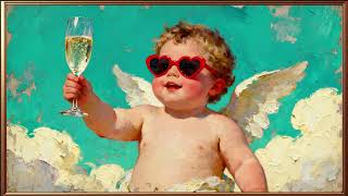 Vintage Valentine Frame TV Art, Funny Cupid Angel | Romantic 4K Screensaver with Music screenshot 5