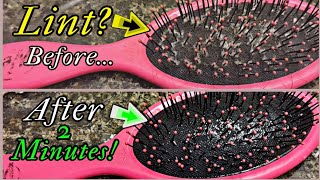 Celebrity HOW TO CLEAN & REMOVE LINT from a Round Bulb Bristle Tip HAIRBRUSH In 2 Minutes Wealth