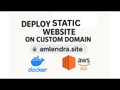Deploy Your Static Website on a Custom Domain with Docker & EC2 | Step-by-Step Guide 2025