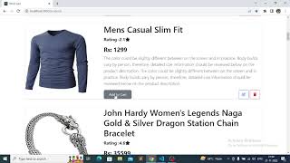 ecommerce app in react using redux