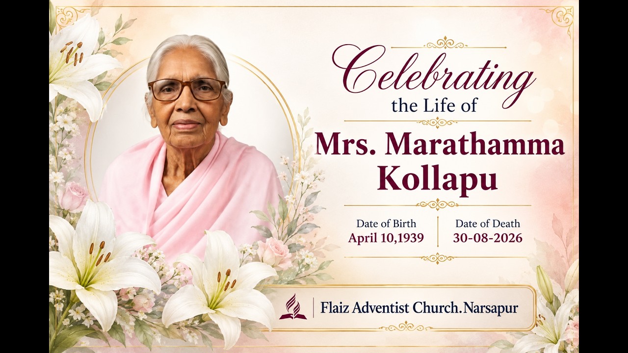 🔴Funeral Service of Mrs. Marathama Kollapu || 31, AUG, 26 ||