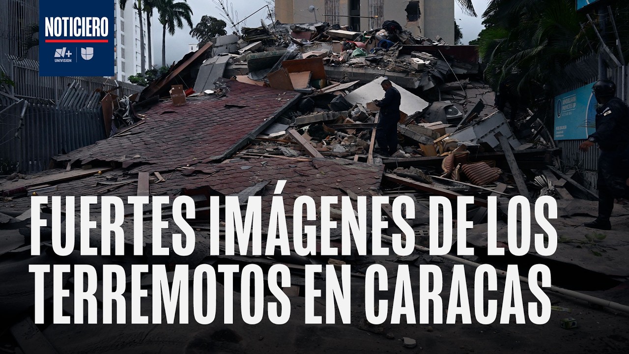 N+ Univisión difunde videos del momento exacto del fuerte terremoto en Venezuela