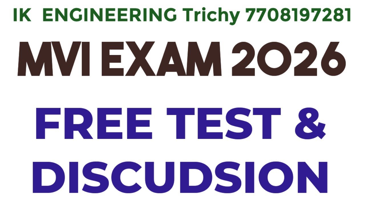 MVI EXAM FREE TEST UPDATE 