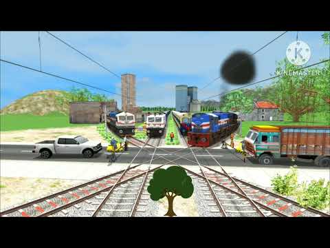 CRAZY FOR TRAINS BUMPYCROSSING OR RICKY CROSSINGAND RAILROAD CROSSING | TrainSimulator |