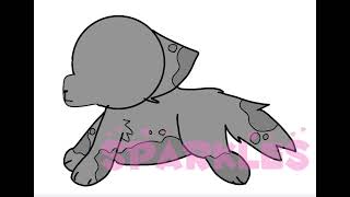 Animation test wolf running 🐺💛