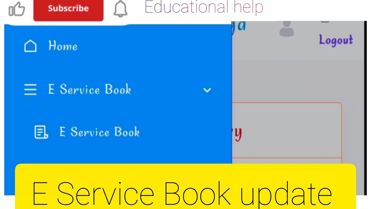 Educational portal 3.0 E service book update process. ई सर्विस बुक अपडेट करने की सम्पूर्ण प्रक्रिया।