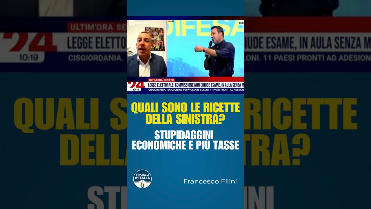 Rai News - Quali sono le ricette della sinistra? Stupidaggini economiche e aumento delle tasse