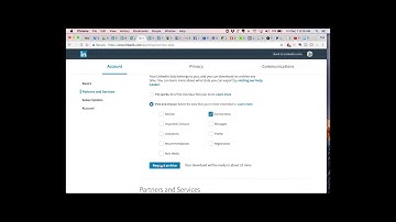 Exporting LinkedIn Connections for Email List