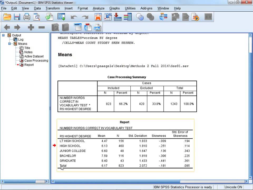 How To Edit Spss Tables And Paste Them Into Ms Word Youtube