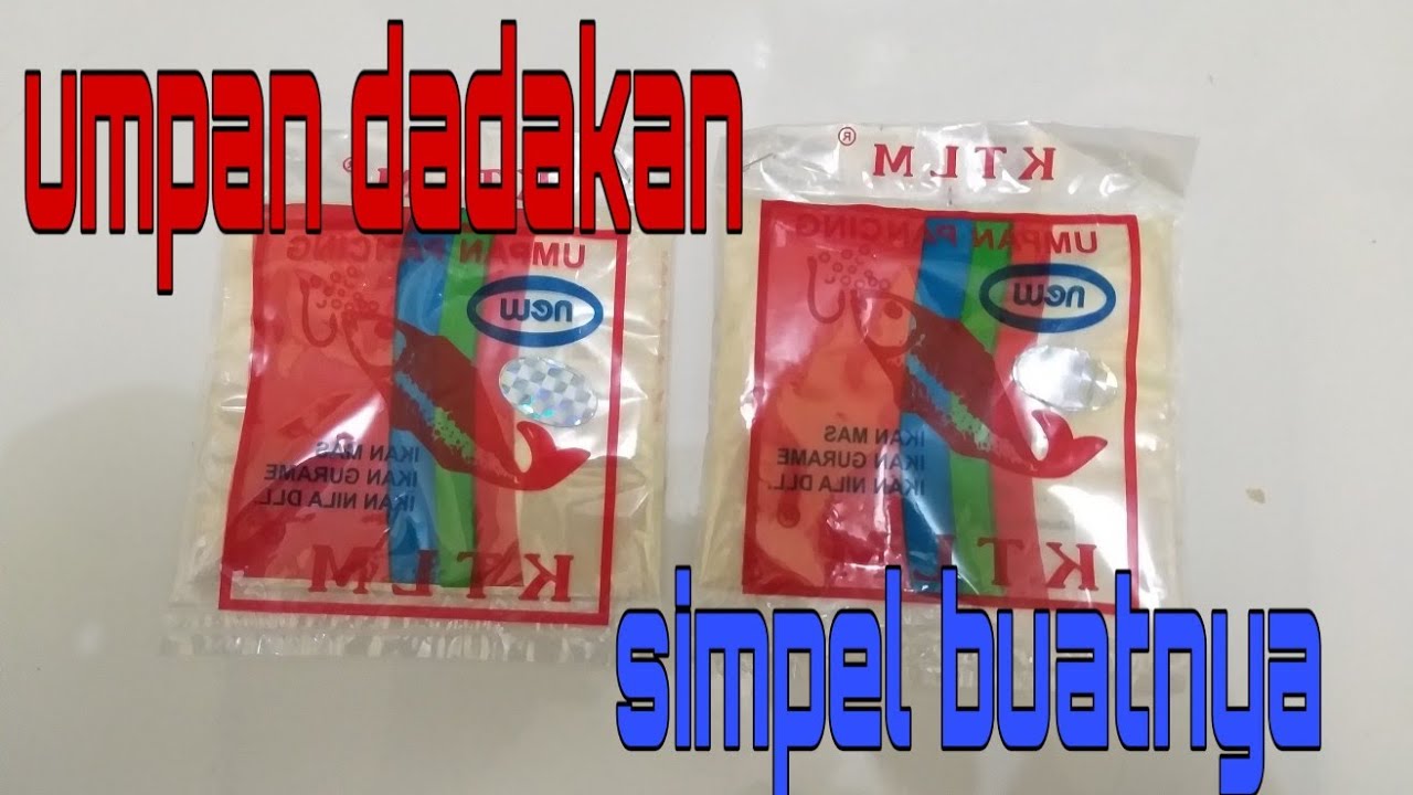 UMPAN IKAN MAS DADAKAN KATULAMPA||SIMPEL BUATNYA