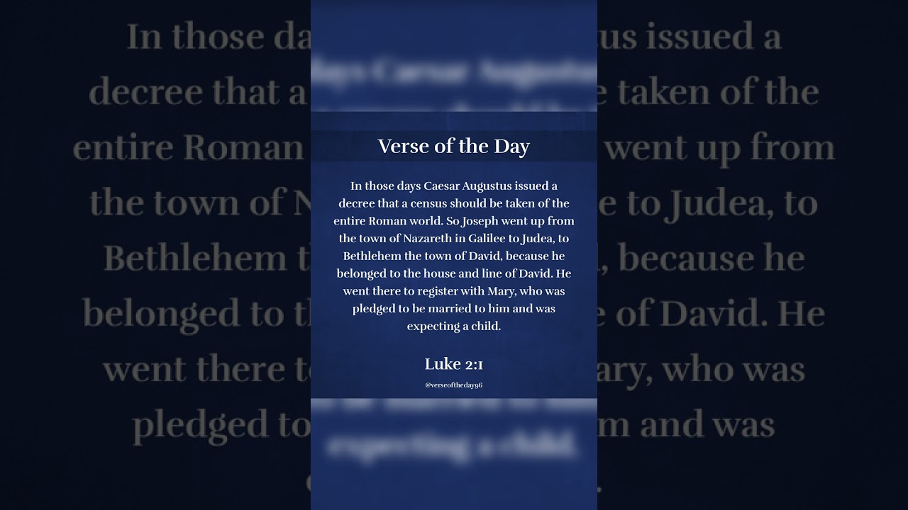 🌍 God Works Through World Events | Luke 2:1 ✨ 