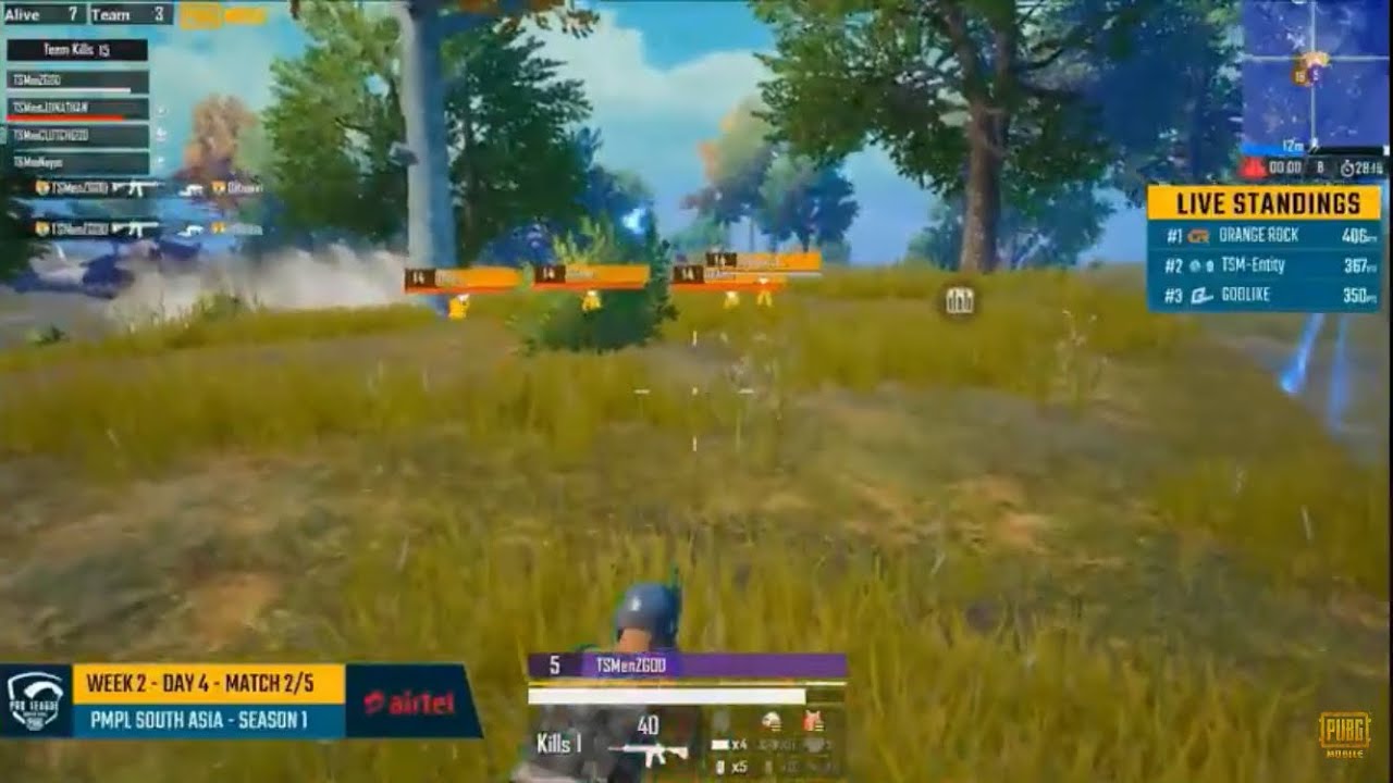 LAST ZONE 🔥 🔥 TSMENTZGOD 1v4 ORANGE ROCK 🔥| TOP 3 Teams in Final Circle PMPL Week 2 Day 4 Match 2