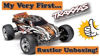 My First Traxxas RC Car! Unboxing the Traxxas Rustler!