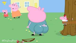 George Tied to a Tree?! Peppa Goes TOO FAR! 😱😂🏹 🍎