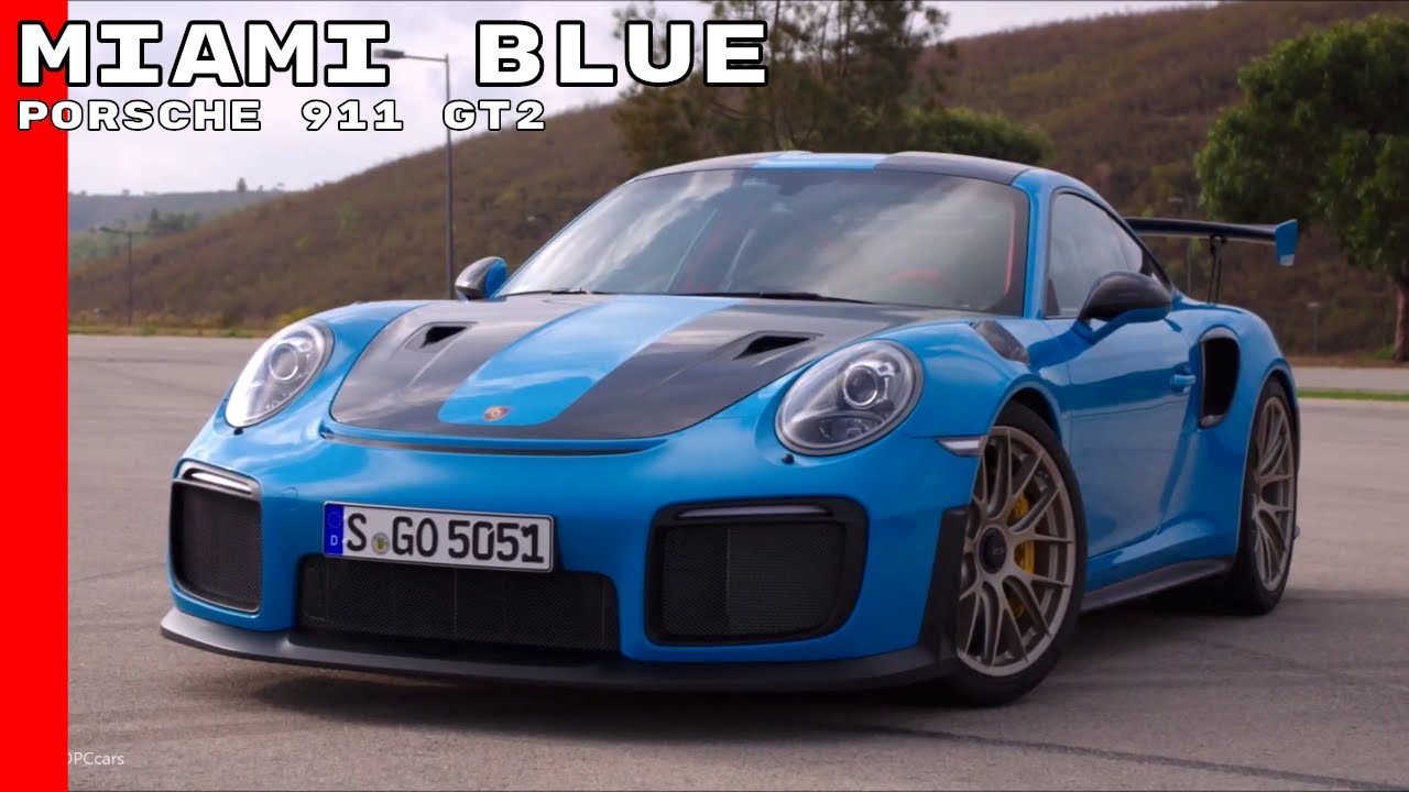 2018 Porsche 911 Gt2 Miami Blue Exterior Interior Test Drive