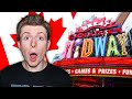 Playing Games at the Biggest Arcade in Canada! - Great Canadian Midway