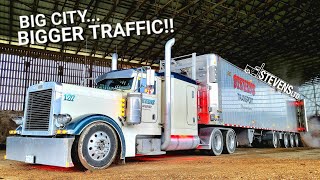 LOADED UP And TRUCKING Through STOP &amp; GO TRAFFIC !!  [2006 Peterbilt 379]