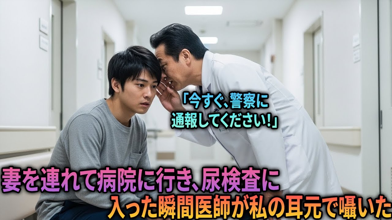 妻を連れて病院に行き、尿検査に入った瞬間医師が私の耳元で囁いた。「今すぐ、警察に通報してください！」