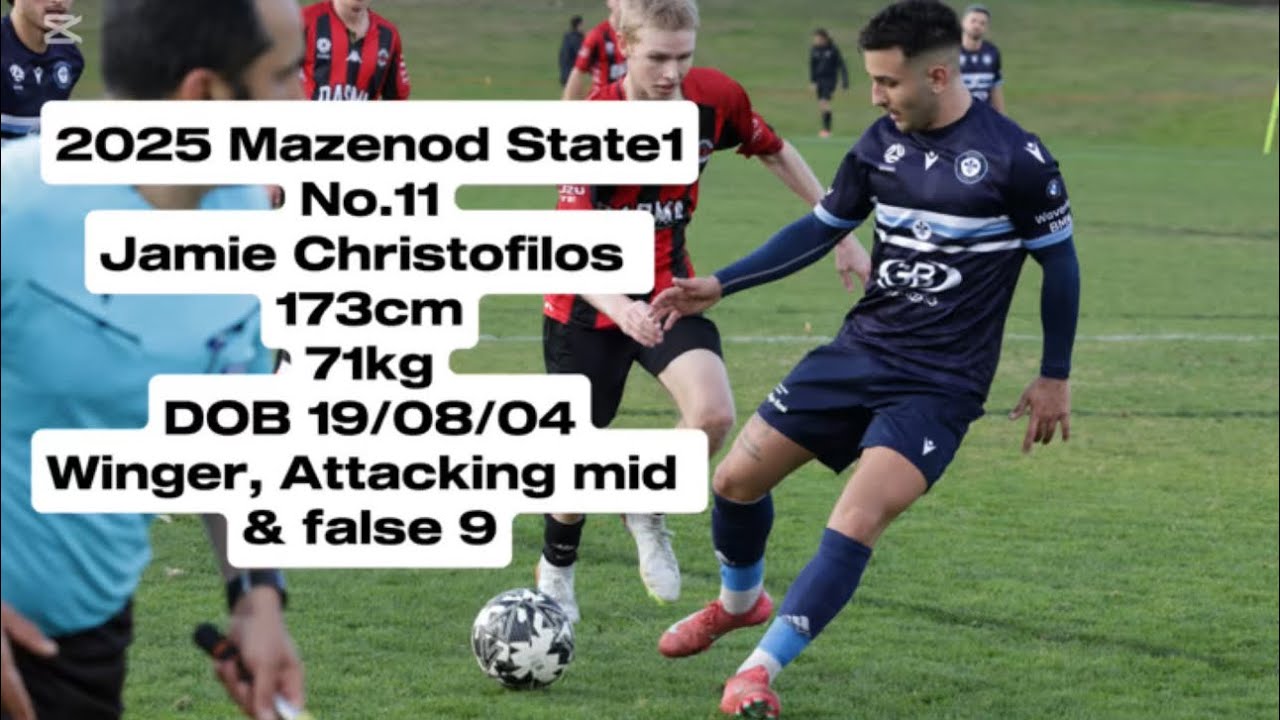 Jamie Christofilos 2025 (State 1) Mazenod FC Highlights 