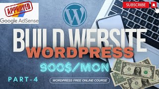 How to Build a website in WordPress|AdSense approval |Earn money online|Part-4 |#wordpress#adsence