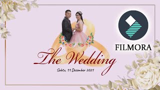 ANIMASI BERGERAK UNDANGAN PERNIKAHAN NO RIBET HANYA PAKAI APLIKASI FILMORA