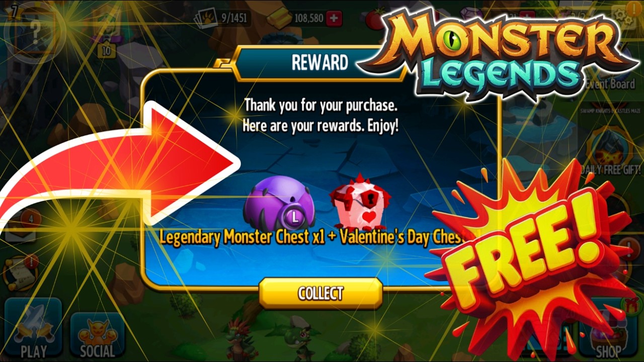 Getting My FIRST Legendary For FREE In Monster Legends! | Ep.2