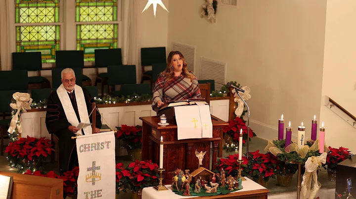 Christmas Eve 2020, FPCU. Jodi singing O Holy Night.