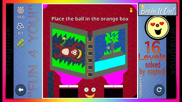 Brain It On! 16 Community Levels "FUN 4 YOU!" solved by nagmok