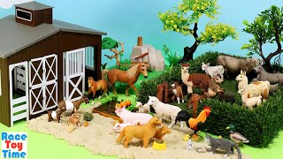 farm animals young big animal figurines