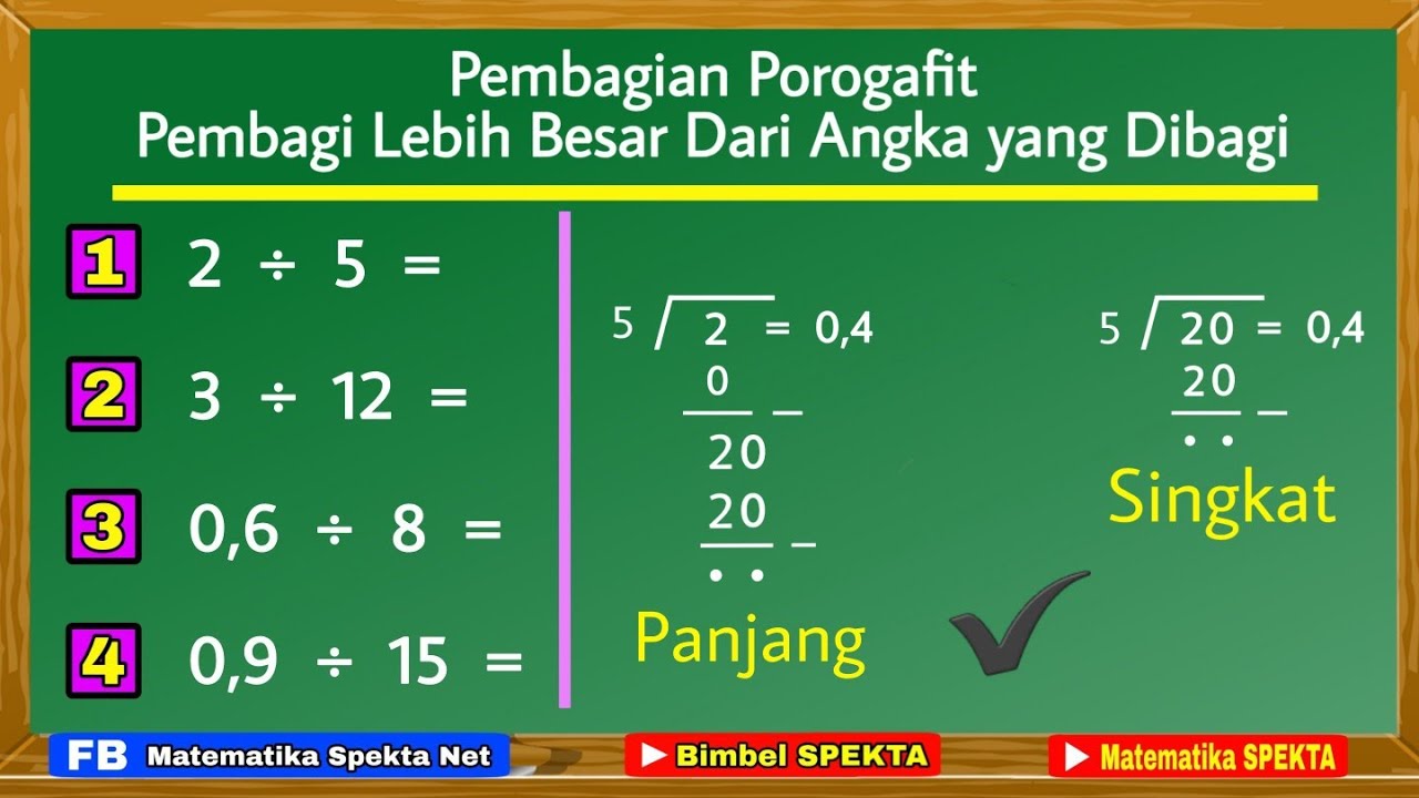 Pembagian porogapit untuk pembagi lebih besar dari angka yang dibagi